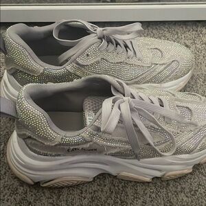 Steve Madden Silver Chunky Sneakers